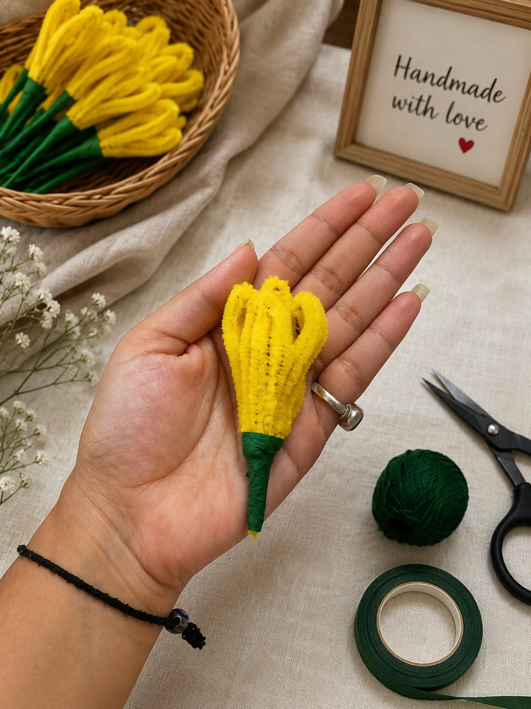 Handmade Yellow Blooms (Loose Flowers)